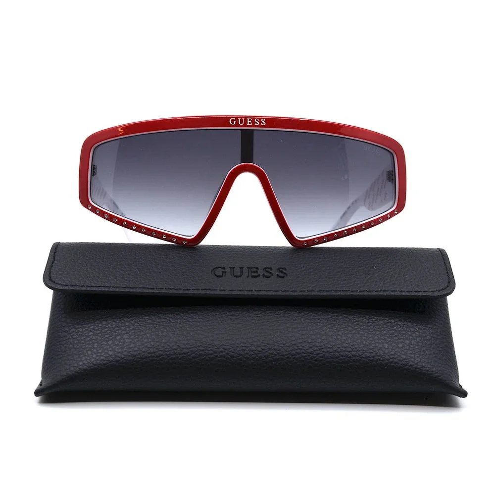 NEW GUESS GU7695-S/S 66B RED GREY LENS AUTHENTIC SUNGLASSES - Picture 8 of 11